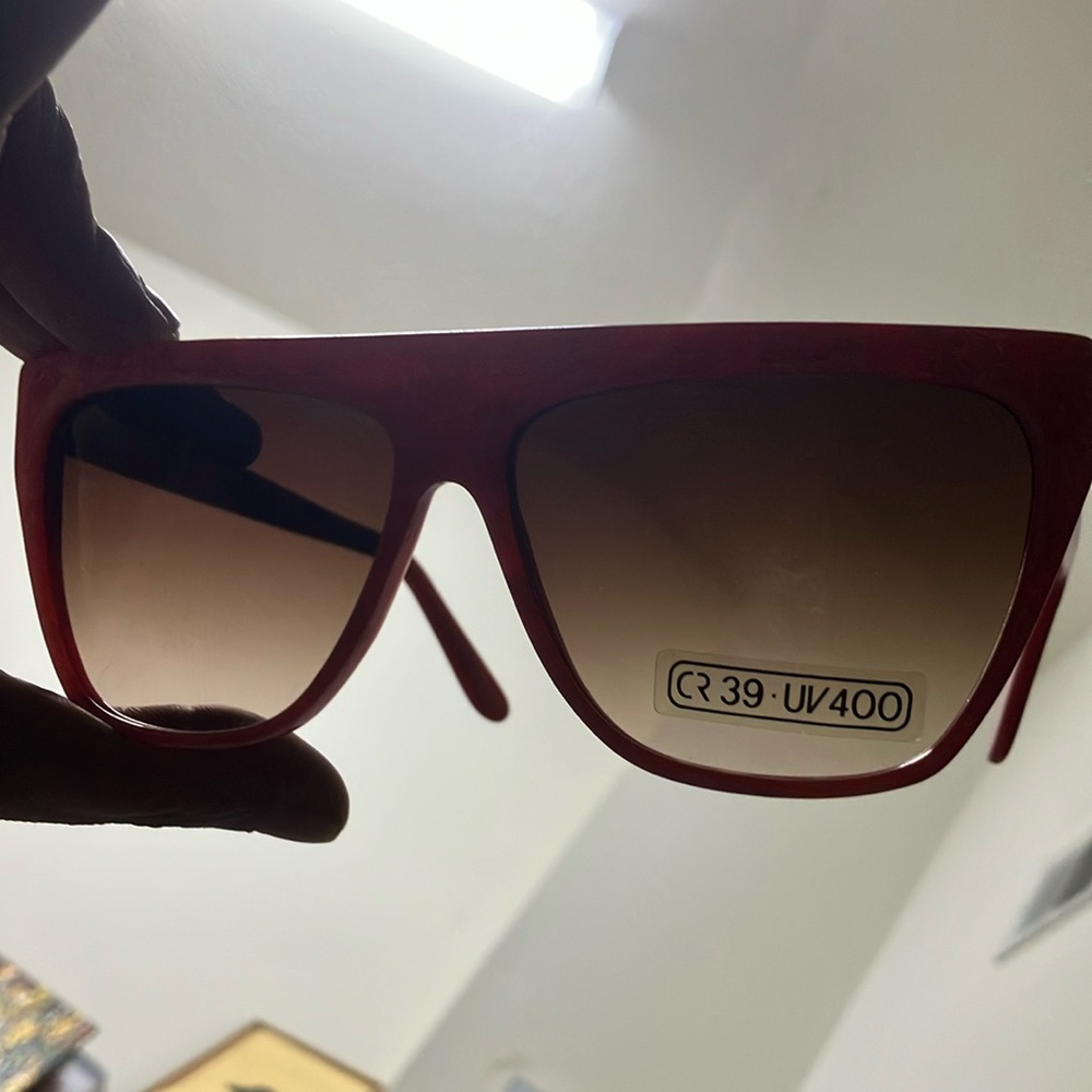 Vintage 80's RETRO FLAT TOP SUNGLASSES - Picture 13 of 15